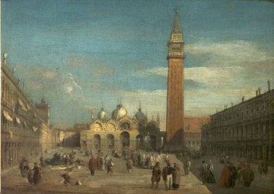 View of the Piazza San Marco, Venice, Italy by Richard Parkes Bonington